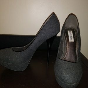 Grey work heels